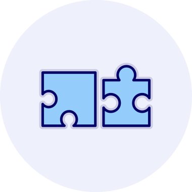vektör illüstrasyonu, bulmaca ögesi simgesi 