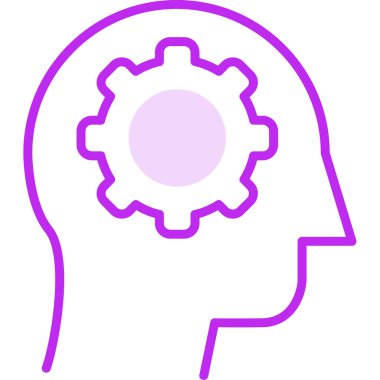 Eleştirel Düşünme Ağı simgesi, vektör illüstrasyonu