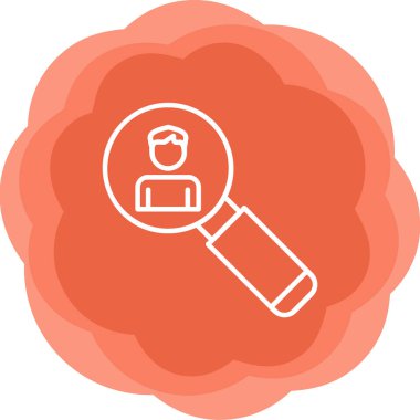 Asker Adayı Web simgesi vektör illüstrasyonu