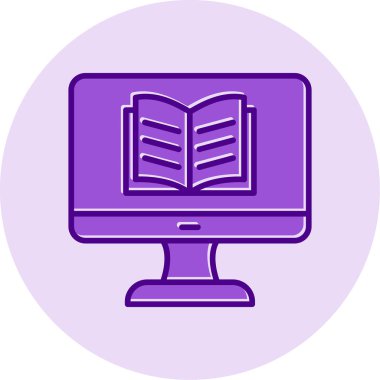 Özel ders. Web simgesi basit illüstrasyon