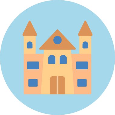 Castle vektör resimleme tasarımı