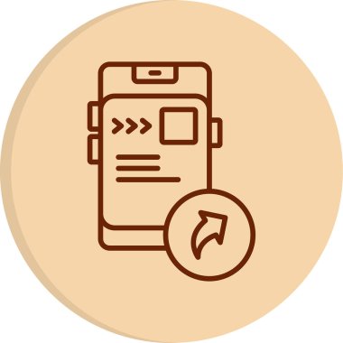 İleri simgesinin vektör illüstrasyonu  