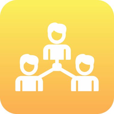 Sosyoloji simgesinin vektör illüstrasyonu 