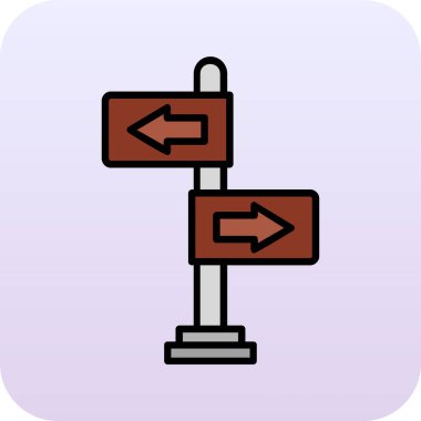 yönler web simgesi basit tasarım 