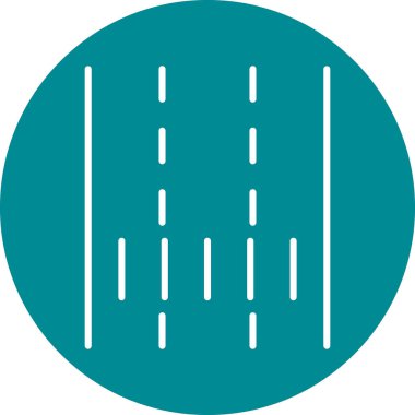 Lane web simgesi vektör illüstrasyonu