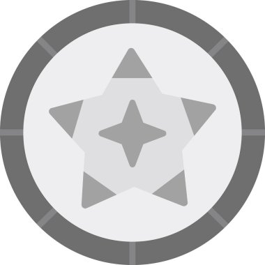 yıldız web simgesi basit illüstrasyon 