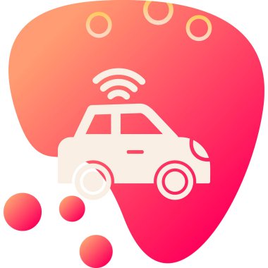 araba web simgesi basit illüstrasyon 