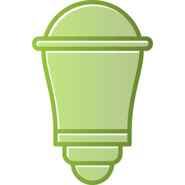 Enerji tasarrufu ampulü. Web simgesi basit illüstrasyon