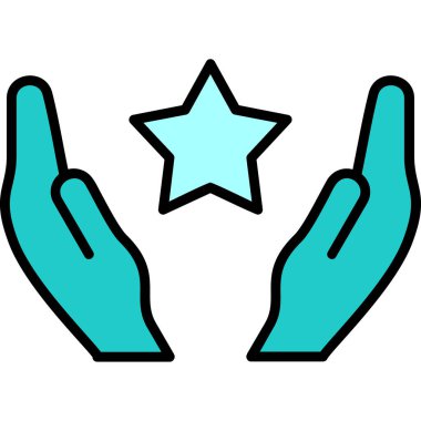 star web icon simple illustration 