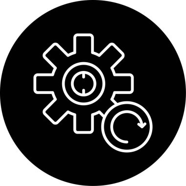 Web simgesi, vektör illüstrasyonunu sıfırla 