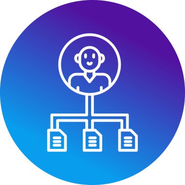 Çoklu görev. Web simgesi basit illüstrasyon