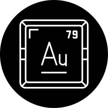 Aurum veya Altın, periyodik tablo simgesinin kimyasal elementi