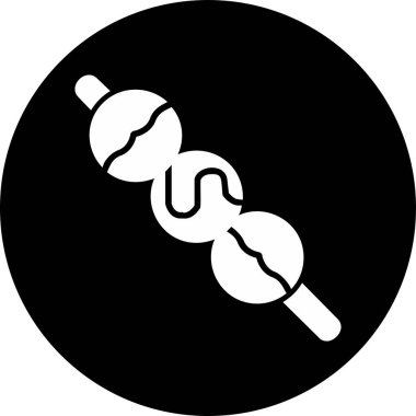 Dango web simgesi. Japon dango tatlıları vektör illüstrasyonu