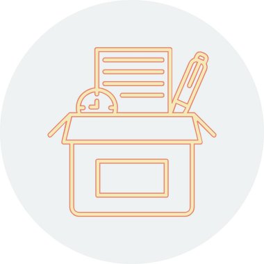 kutu web simgesi, vektör illüstrasyonu 