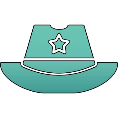 Şapka kutsal kişilerin resmi, basit vektör çizim 