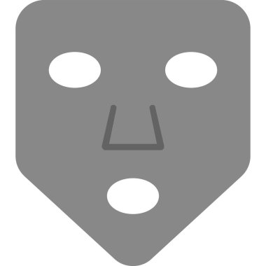 Bir maskenin vektör illüstrasyonu 