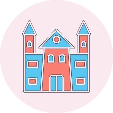 Castle vektör resimleme tasarımı