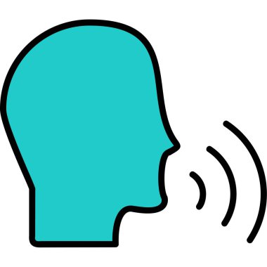 Konuşan Web simgesi vektör illüstrasyonu