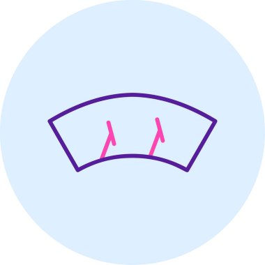 Silecek ağ simgesi vektör illüstrasyonu