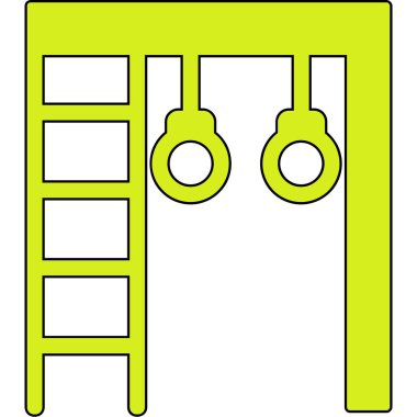 Spor Salonu Çubukları web simgesi, vektör illüstrasyonu 