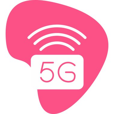 5g wifi sinyali, simge vektör illüstrasyonu