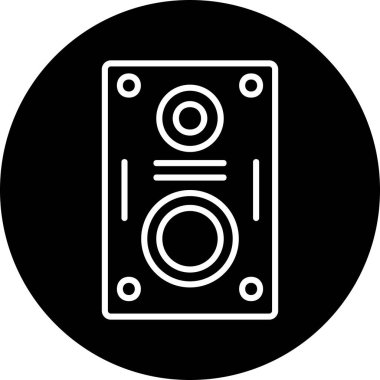 hoparlör basit vektör illüstrasyonu