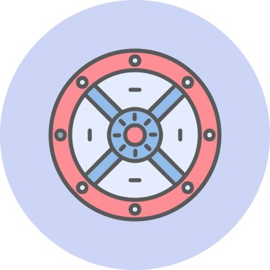 Ağ için koruma kalkanı vektör simgesi 