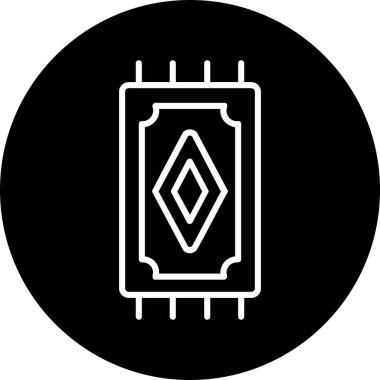 Bir halı simgesinin web illüstrasyonu