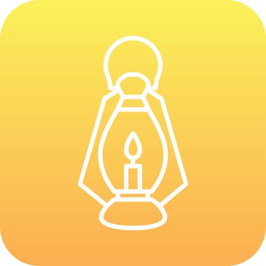 Bir fener ağ simgesinin vektör illüstrasyonu