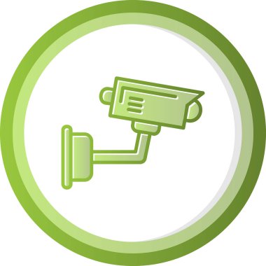 Bir CCTV kamerasının vektör simgesi, illüstrasyon  