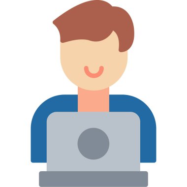 Yazılım Mühendisi Web simgesi vektör çizimi