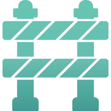 Trafik Bariyeri vektör tasarım şablonu        