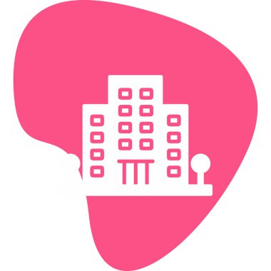 Office Building web simgesi, vektör illüstrasyonu