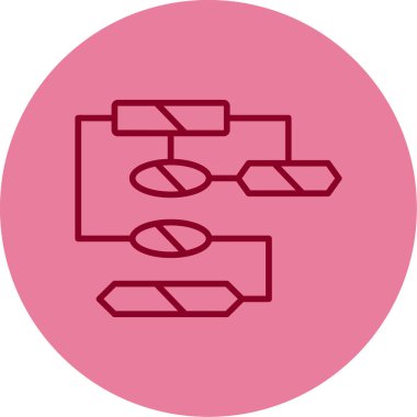 Şema web simgesi vektör illüstrasyonu 