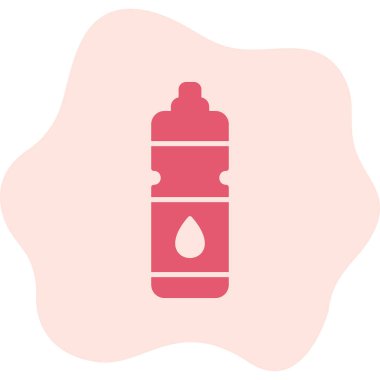 Su şişesi. Web simgesi basit illüstrasyon