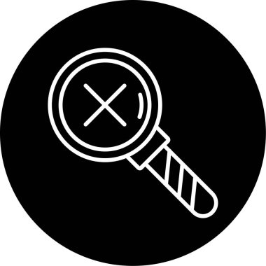 Yanlış simgenin vektör illüstrasyonu 