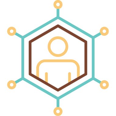 sosyal ağ simge vektör çizim         