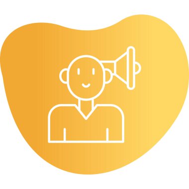 Topluluk Yöneticisi Web simgesi vektör illüstrasyonu