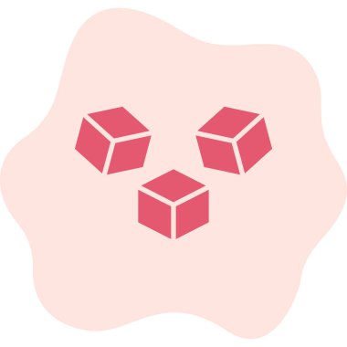 küp web simgesi basit tasarım 