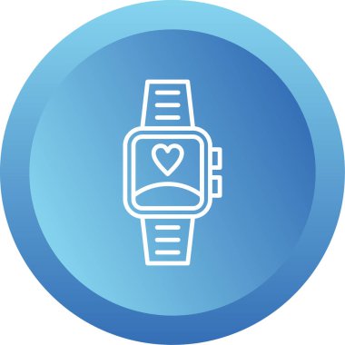 akıllı saat simgesi, vektör illüstrasyonu basit tasarım