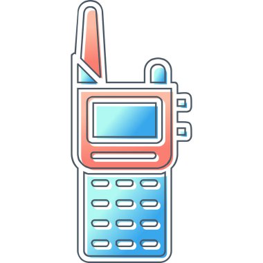 Walkie talkie simgesinin vektör çizimi