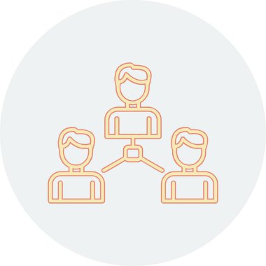 Sosyoloji simgesinin vektör illüstrasyonu 