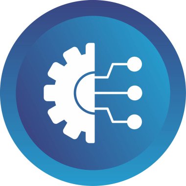 Technology flat icon, vector illustration 