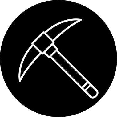 Kazma ağ simgesi, vektör illüstrasyonu                              