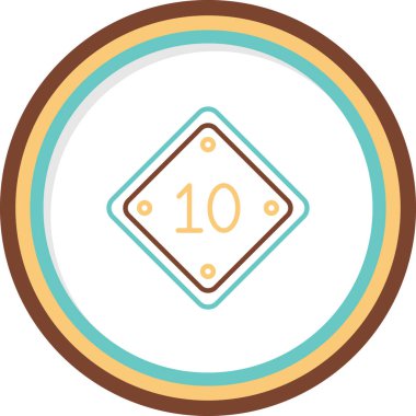 Yaş simgesi, basit vektör illüstrasyonu