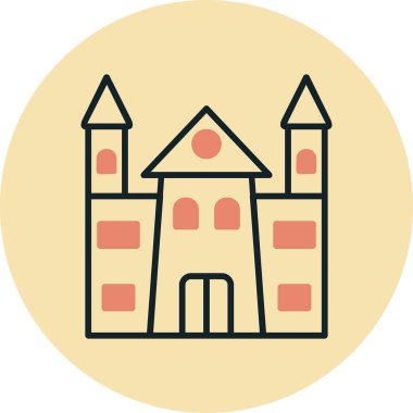 Castle vektör resimleme tasarımı