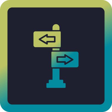 yönler web simgesi basit tasarım 