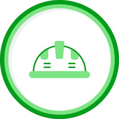 Kask simgesi vektör illüstrasyonu 