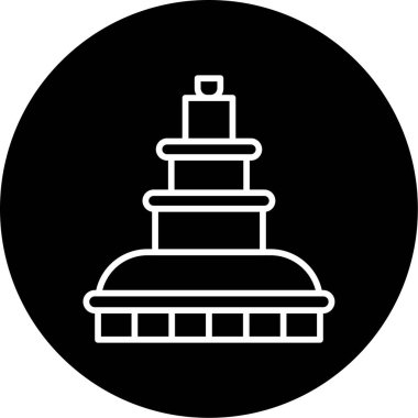 Çeşme. Web simgesi basit illüstrasyon