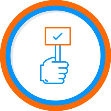 Kene işareti, vektör illüstrasyonu basit tasarım